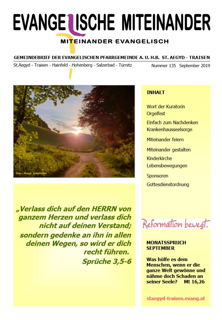 Gemeindebrief September 2019